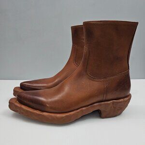 CamperLab Venga Ankle Boot Womens EU 40 Brown Leather Sculpted Fashion Designer